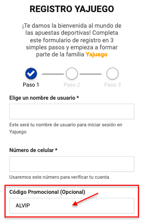 codigo promocional yajuego